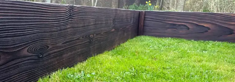 Durable raised bed design showing structural details that help make raised beds last longer