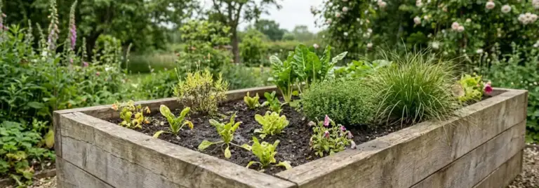 Plants not growing in raised beds despite a sound timber frame and mixed planting conditions